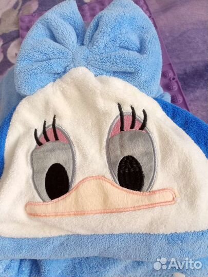 Полотенце-халатик для детей на кнопках