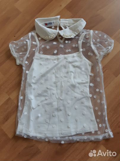 Блузка на девочку 128