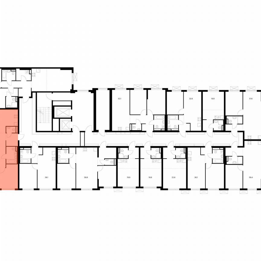 3-к. квартира, 76,9 м², 9/11 эт.