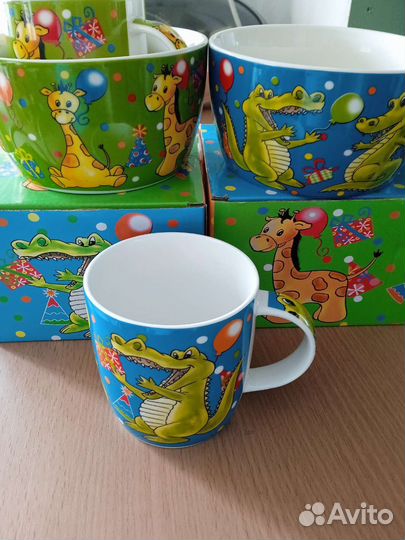 Посуда.Детская, для кормления,набор.Керамика.Новая