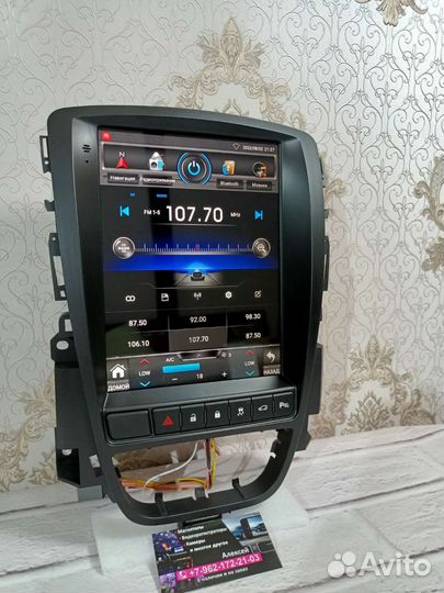 Магнитола Opel Astra J android Тесла новая