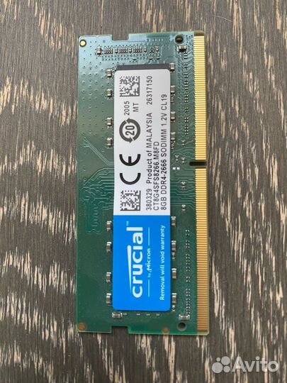 Оперативная память DDR4 8гб 2666 sodimm