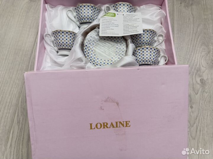 Фарфоровый кофейный набор Loraine на 6 персон