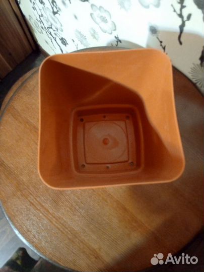 Кашпо с поддоном для цветов, бу