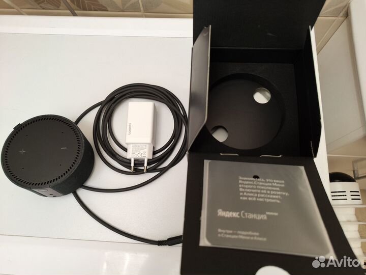 Яндекс Станция Мини 2 с часами + type-C зарядка