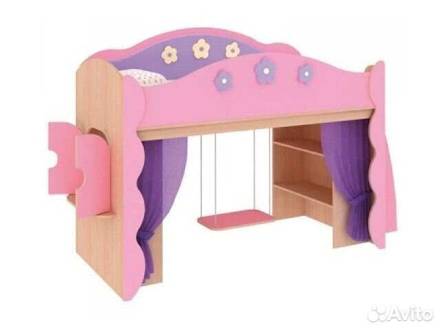 Детская кровать-чердак Цветочная фея от Мебельсон