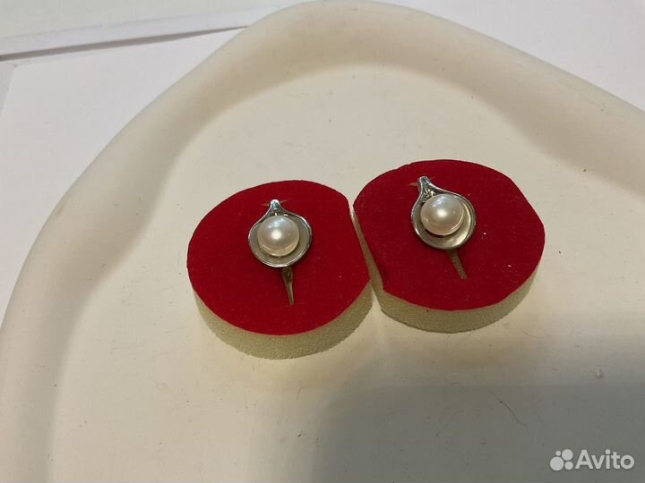 Серьги с жемчугом