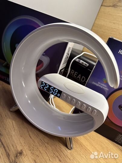 Умный ночник Bluetooth Колонка и Зарядка Беспровод