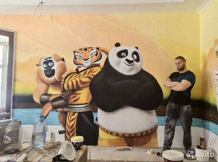 Роспись стен, граффити, 3d-рисунки, стрит-арт