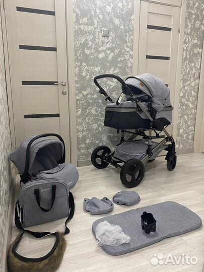 Коляска 3 в 1 luxmom (трансформер)