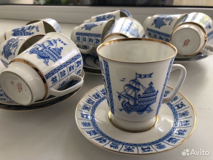 Кофейная пара лфз костяной фарфор