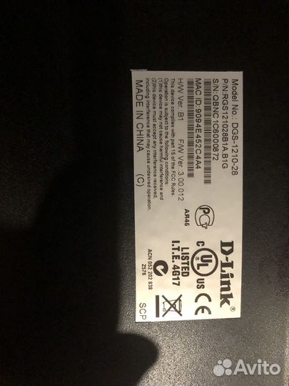 Коммутатор D-Link DGS-1210-28