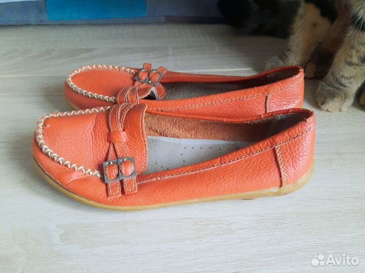 Мокасины женские 37 размер кожа