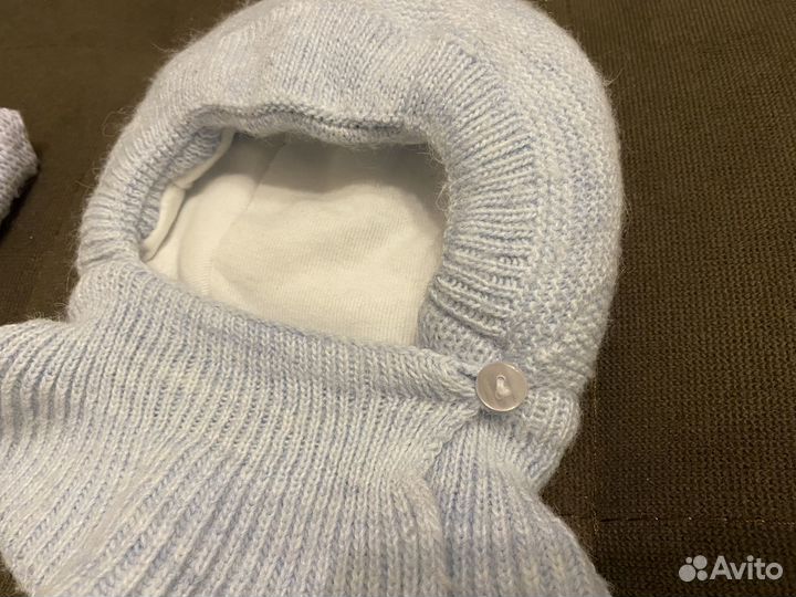 Шапочка для новорожденного зима