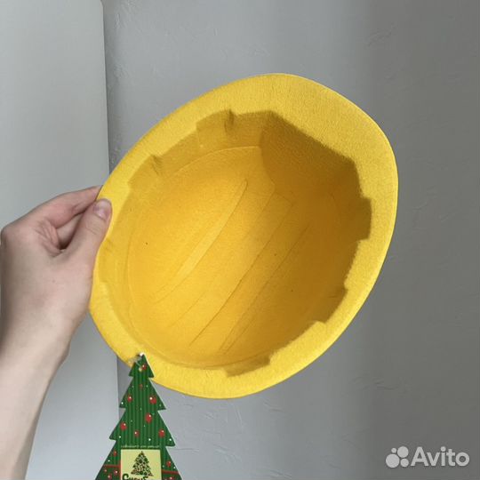 Строительная каска из фетра