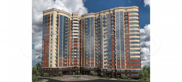 1-к. квартира, 62,6 м², 15/17 эт.