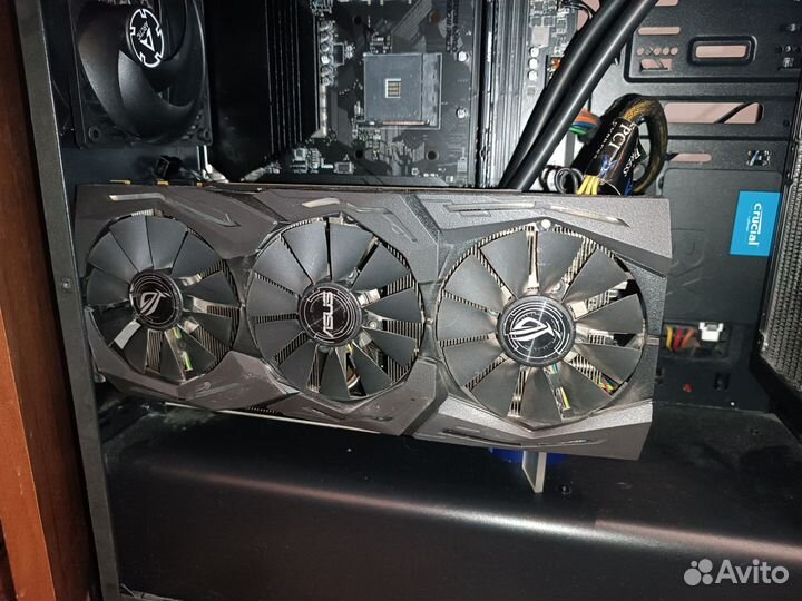 Видеокарта Asus rog strix 1070 Ti (8 гб)