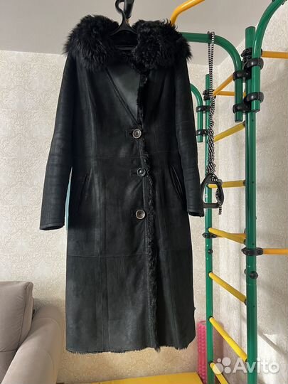 Дубленка натуральная женская б/у 48 50