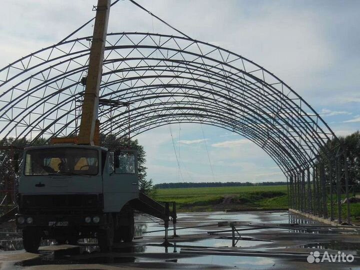 Ангар от производителя под ключ (17х45)