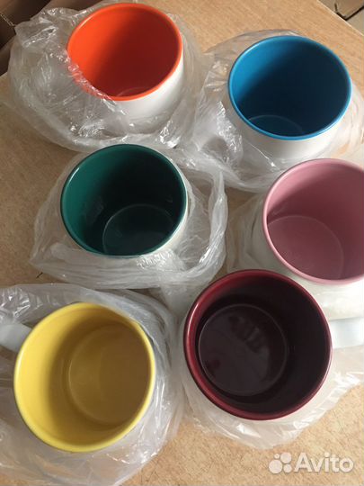 Кружка с цветной заливкой