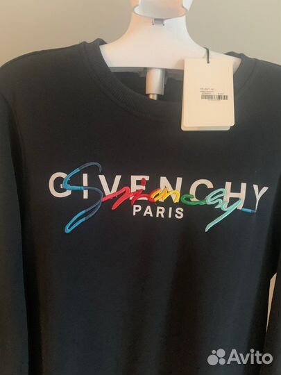 Свитшот givenchy Paris розовый/темно синий