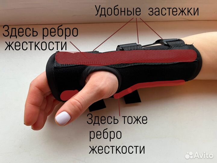Ортез жесткий на лучезапястный сустав. Без наценок