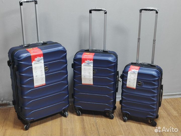 Чемодан на колёсах 3шт S, M L