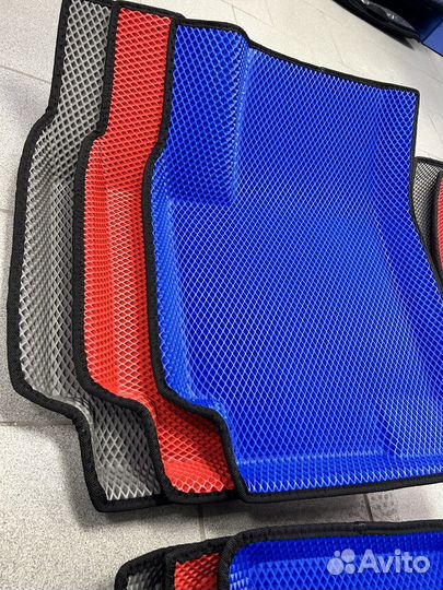 Автоковрики Kia rio 3D с бортами