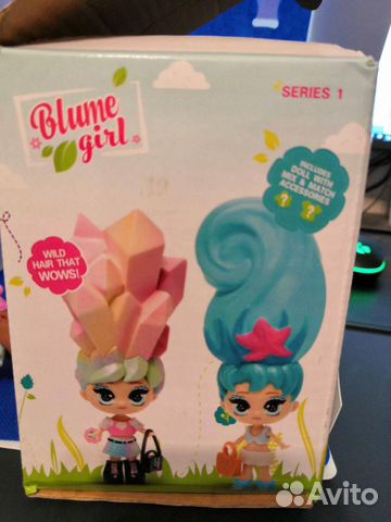 Кукла вырастающая в горшке от полива Blum girl