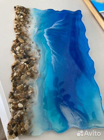 Поднос, блюдо из эпоксидной смолы