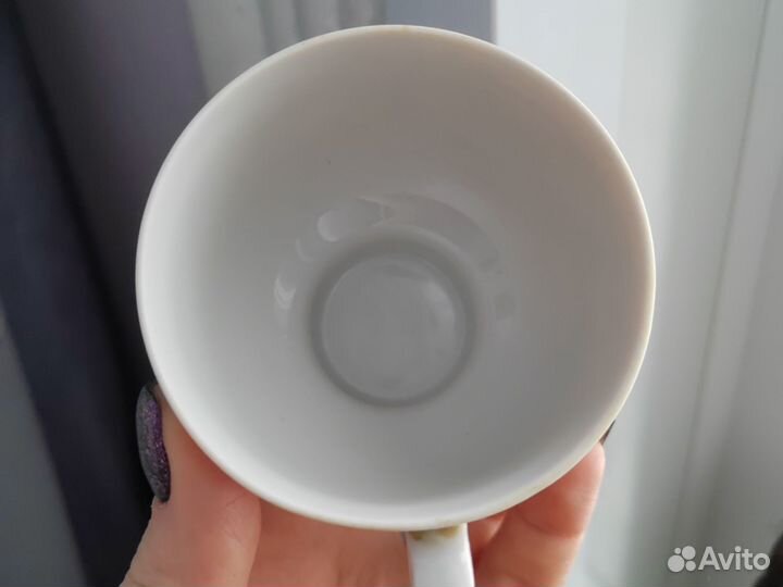 Чашка СССР Дулево в горох маленькая