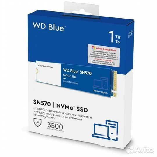 SSD M.2 накопитель WD Blue SN570 1Тб