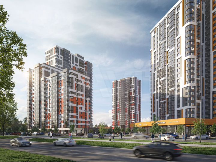 1-к. квартира, 51,4 м², 8/25 эт.