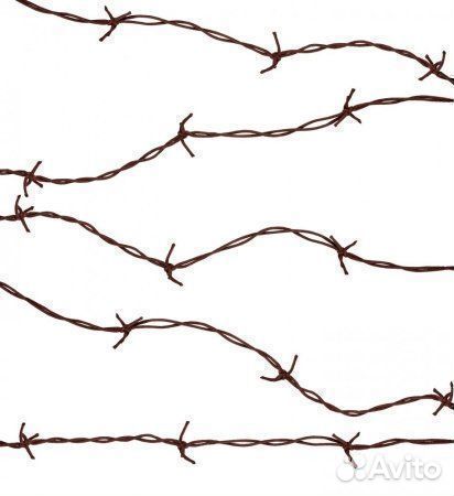 Колючая проволока коричневая карнавальная