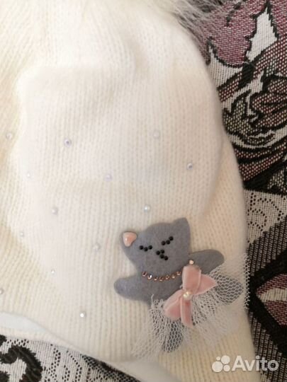 Шапка зимняя для девочки 48 50