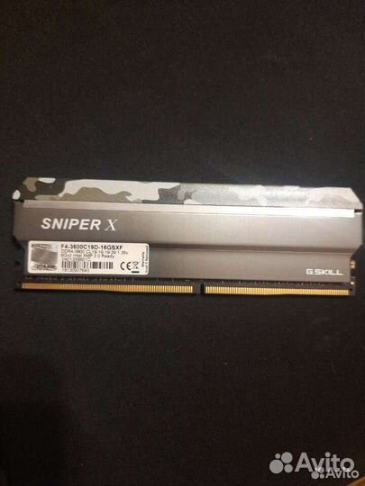 Оперативная память g.skill sniperX 3600 2x8gb