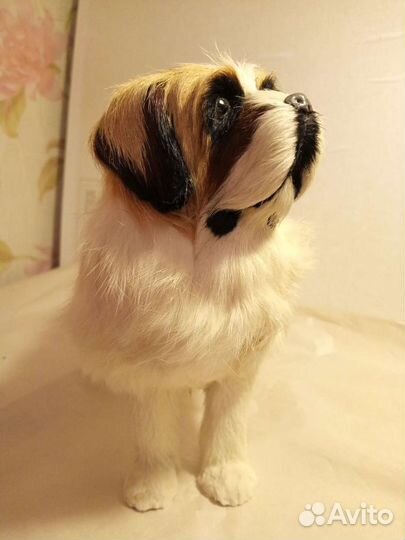 Реалистичная модель Сербернар из пластика и меха