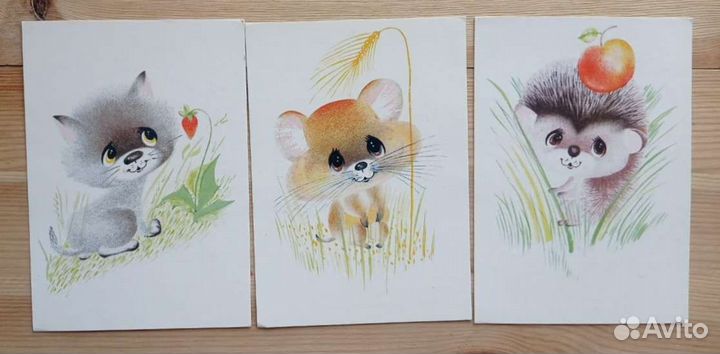 Бугаева, 3 открытки 1989 года