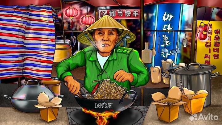 Логотипы иллюстрации эскизы портреты визитки