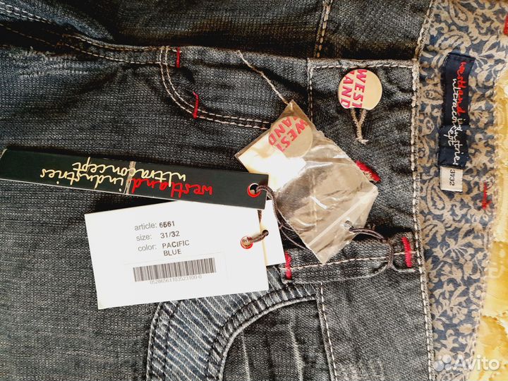 Брюки капри джинсовые