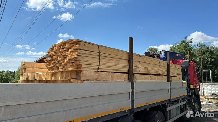 Продажа хвойных обрезных досок 50х200х6000