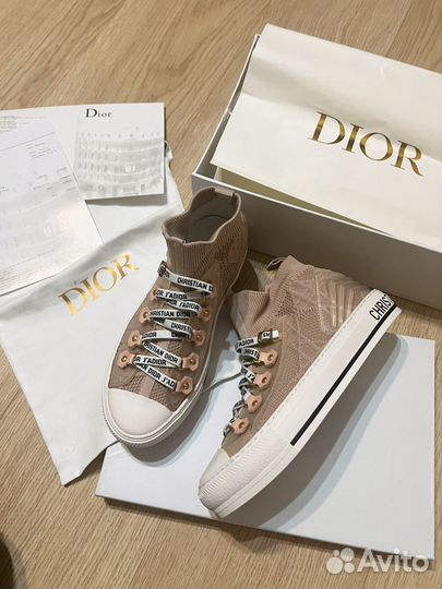 Dior высокие кроссовки Lux