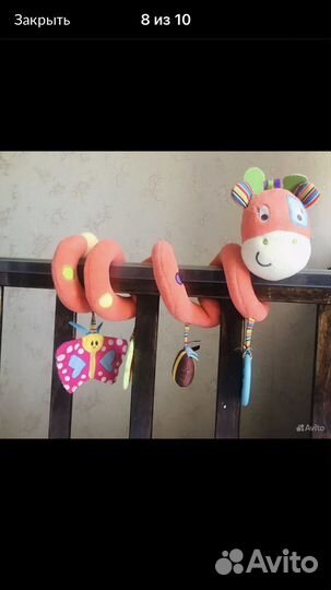 Игрушка змейка на кроватку