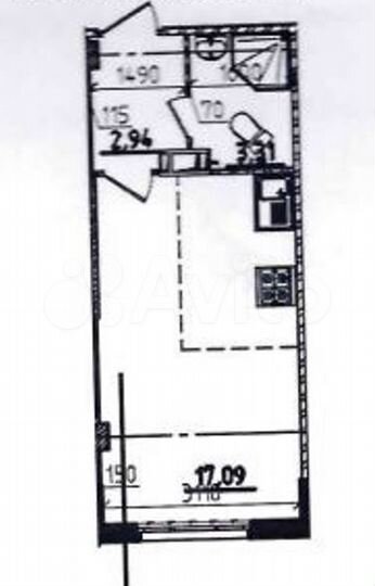 Квартира-студия, 23,3 м², 7/18 эт.