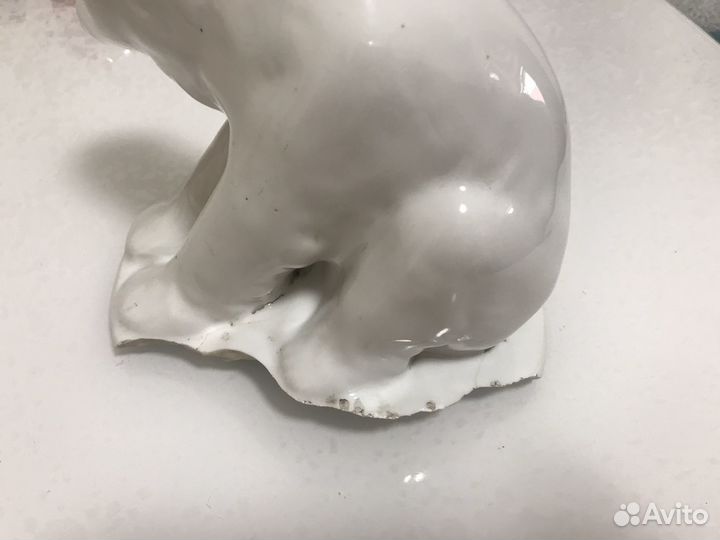 Большой Фарфоровый медведь статуэтка