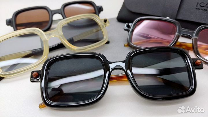 Солнцезащитные очки Iconiq Retro бежевые / 060