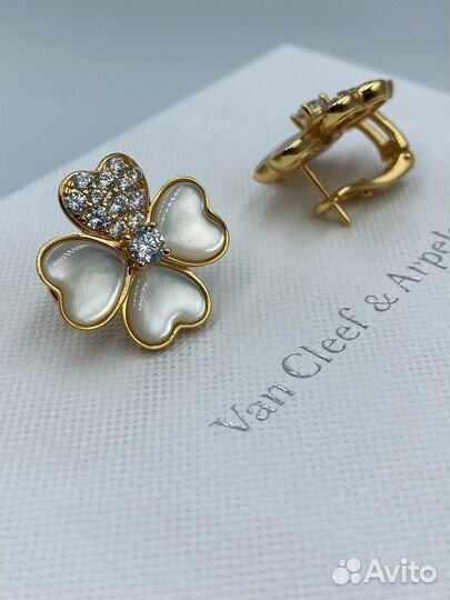 Серьги van cleef