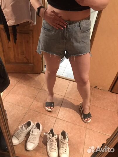 Шорты джинсовые женские 48