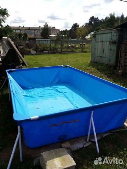 Каркасный бассейн прямоугольный бу