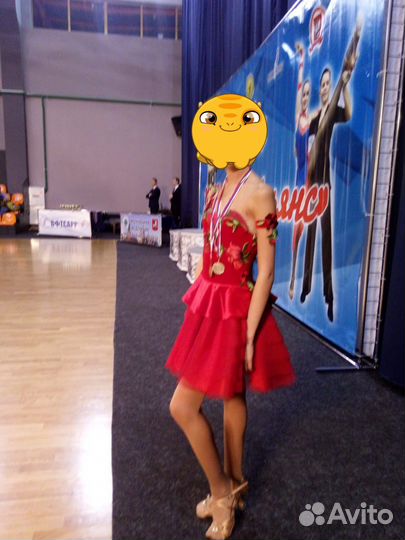 Платье для бальных танцев латина ю1